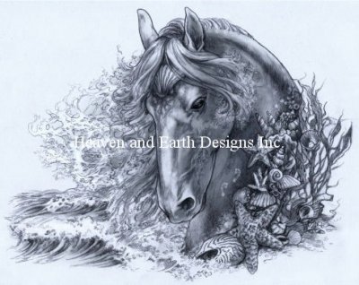 Diamond Painting Canvas - Mini Seahorse AS - Click Image to Close